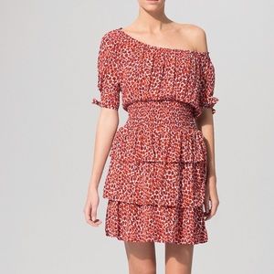 Maje leopard raffia dress- size 2